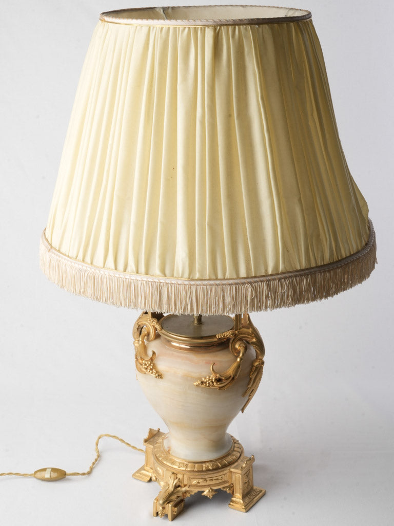 Refined French Agate Urn Lamp w/ Chased Ormolu c. 1900 - 30"