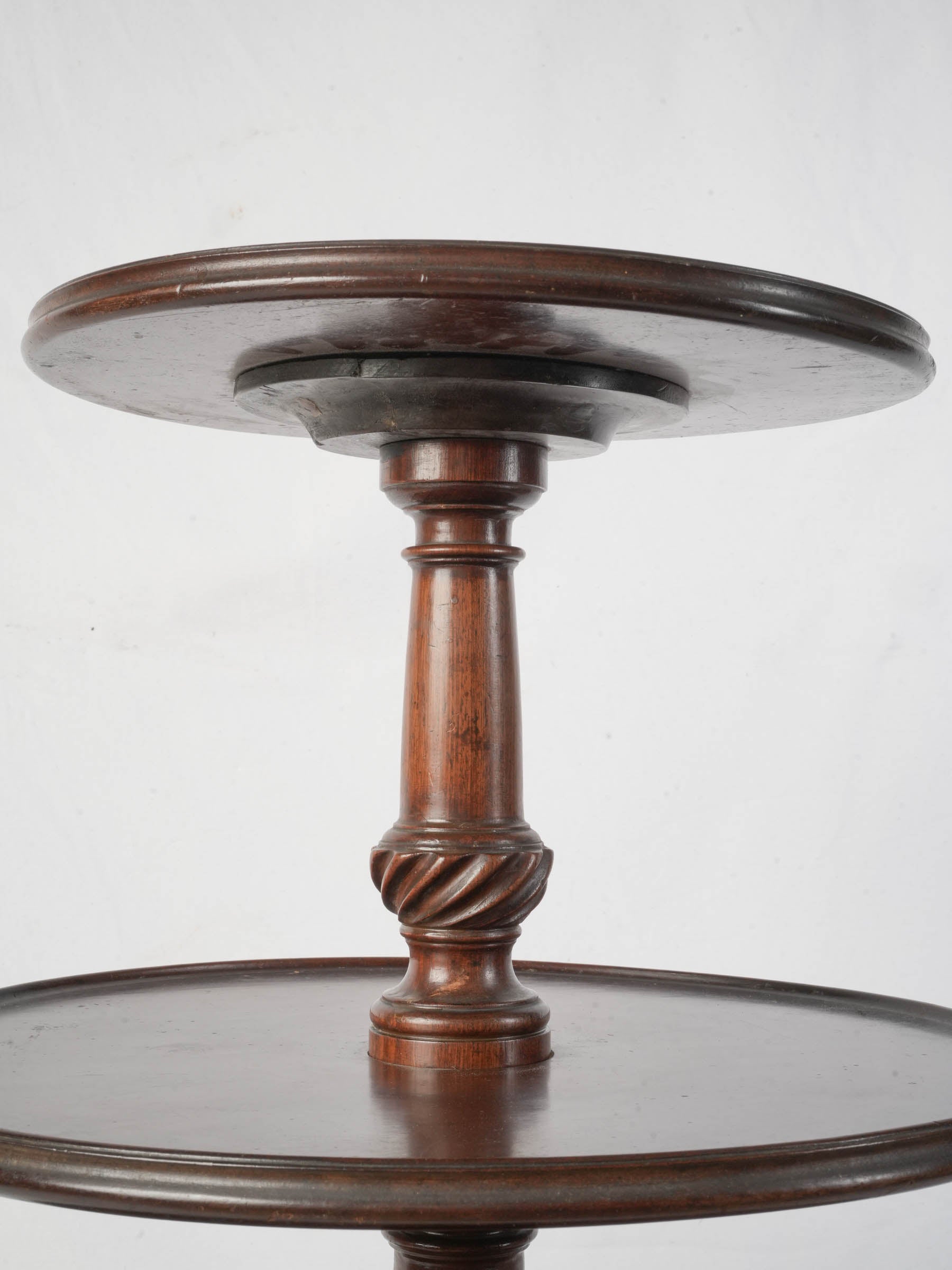 Large Victorian Mahogany Three-Tier Dumbwaiter - 41¾"