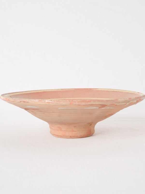 Brown/ red omelet plate w/ swirl 10¾"