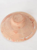 Brown/ red omelet plate w/ swirl 10¾"