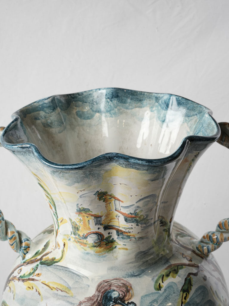 Distinctive mythological scene vase