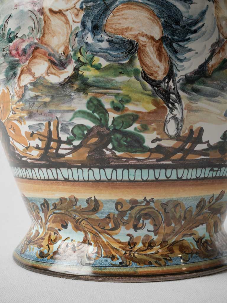 Sophisticated 19th-century Albisola vase