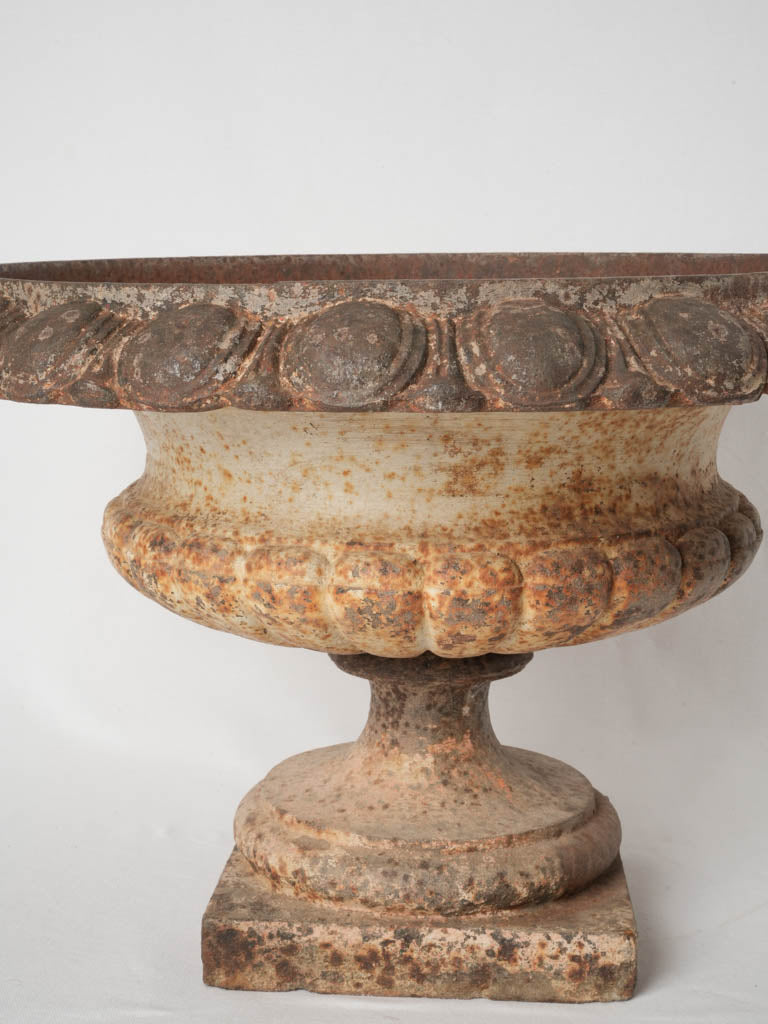 Rusted patina decorative Medici urns