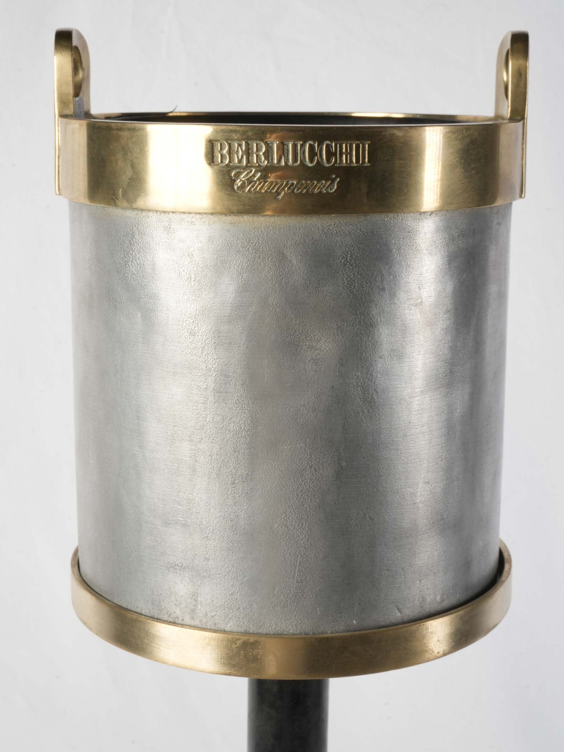 Rare Vintage Berlucchi Champenois Freestanding Champagne Cooler -35½"
