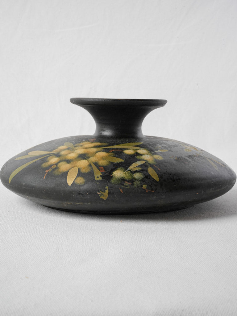 Nostalgic weathered-patina Vallauris vase  