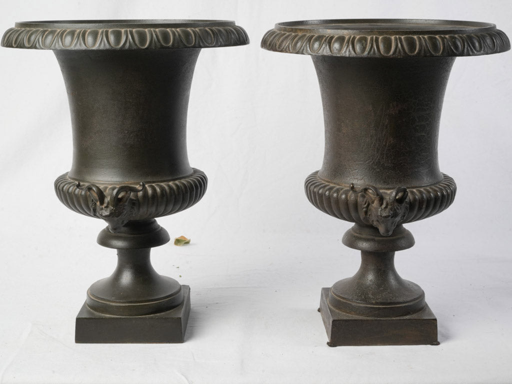 Neoclassical-inspired terrace urns duo  