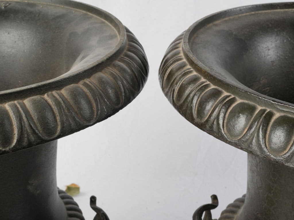 Sand-cast indoor outdoor urns  