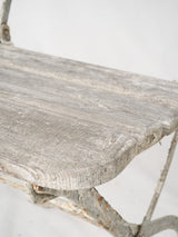 Aged patina French garden seating