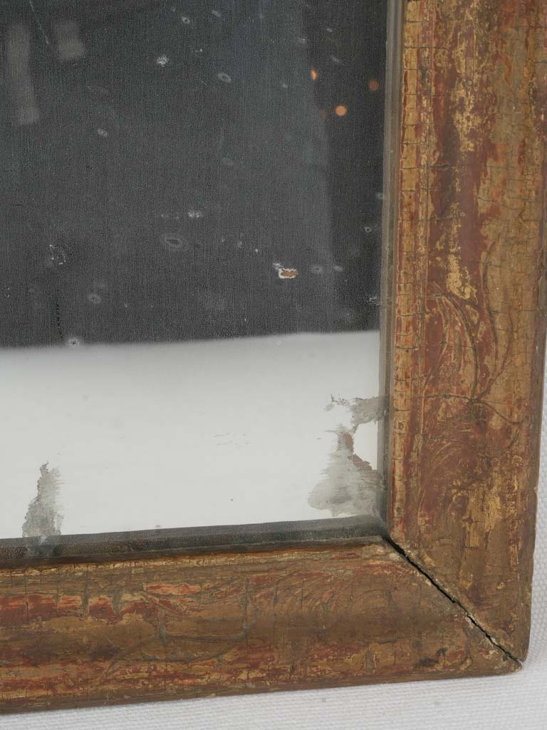 Distressed, Rococo Style Table Mirror