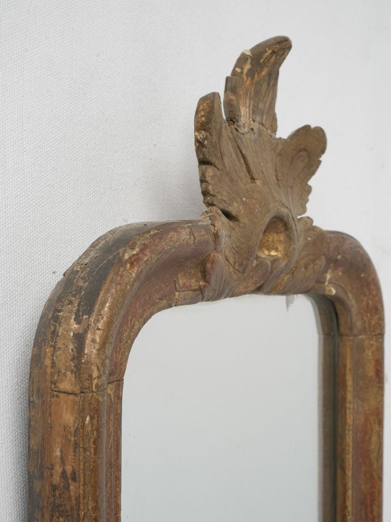 Ornate, Small 18th-century Wall Mirror