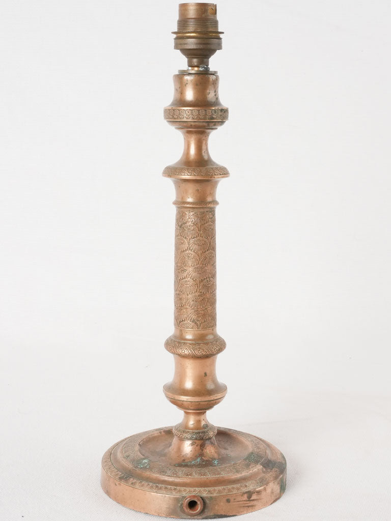Classic weighty alloy decorative lamp base