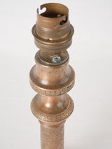Lamp base candlestick w/ palmette motifs - Restoration period 12¼"