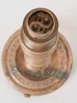 Lamp base candlestick w/ palmette motifs - Restoration period 12¼"