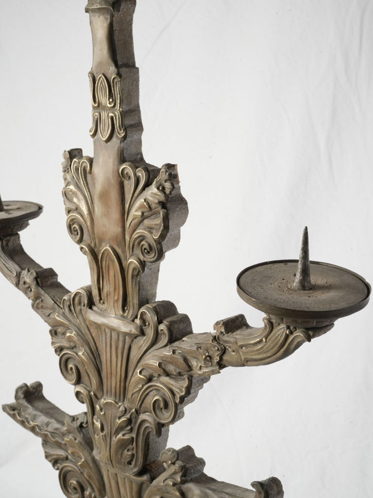 Reflective surface Italian candelabrum  