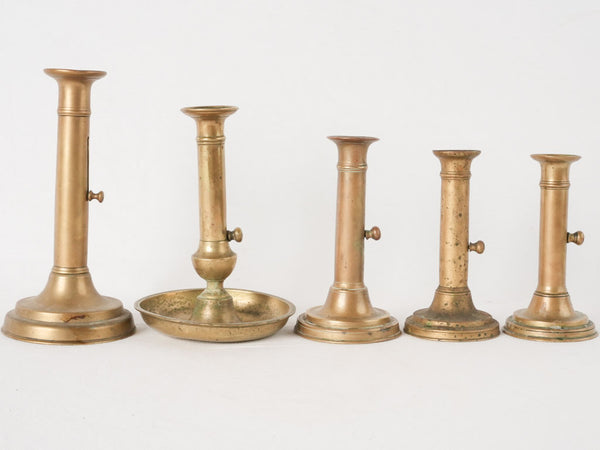 Vintage Napoleon III brass candlesticks
