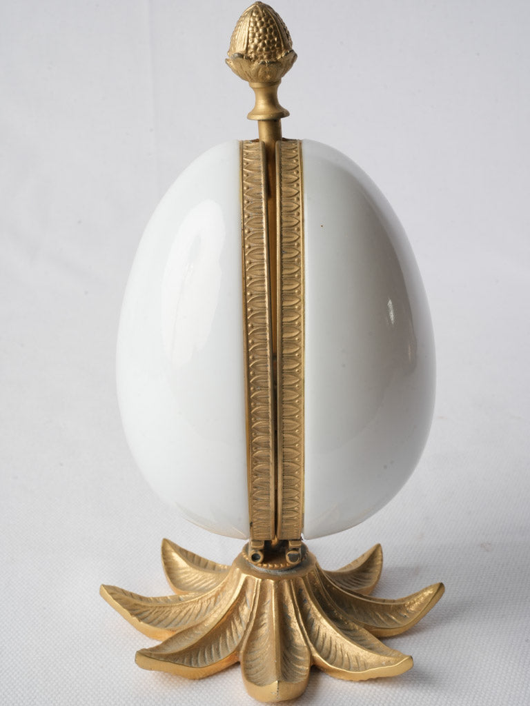 Antique egg-form perfume container