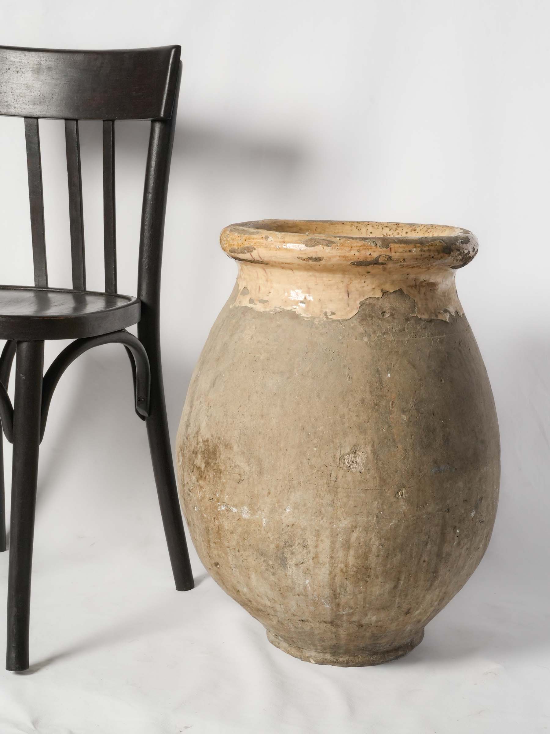 Petite 19th-Century French Biot Terracotta Jar - 22½"