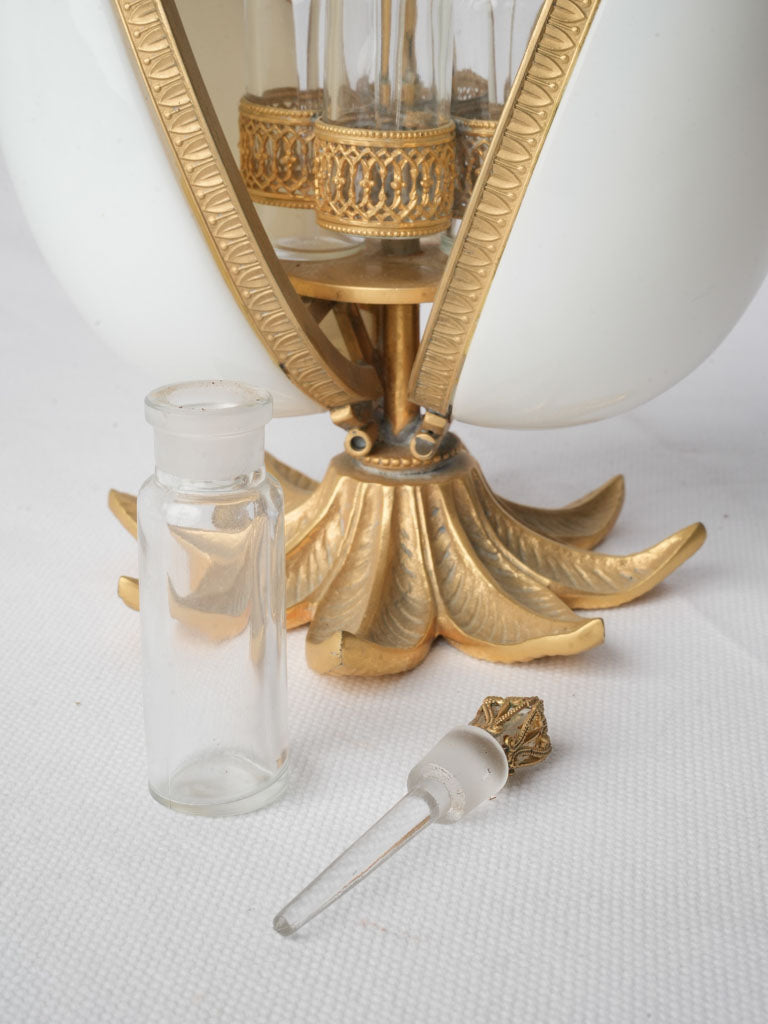 Intricately detailed perfume bottle set