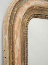 Pearl patterned antique Louis Philippe mirror