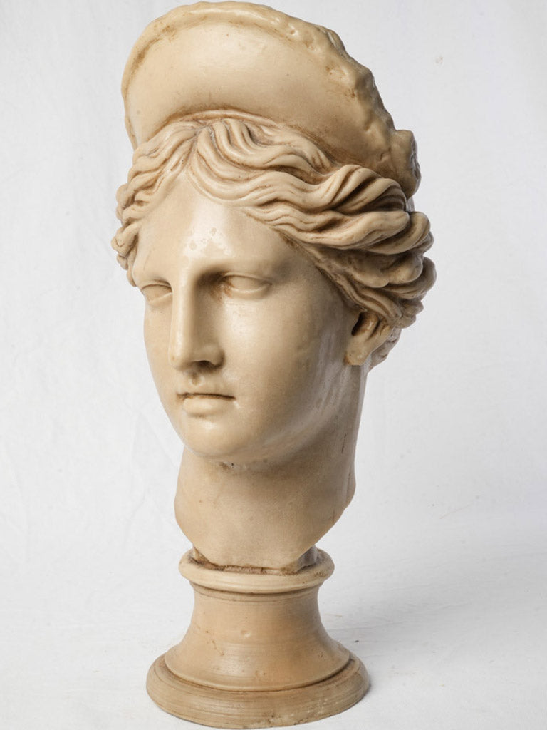 French Neoclassical Style Wax Bust - Early to Mid-20th Century - 22¾"