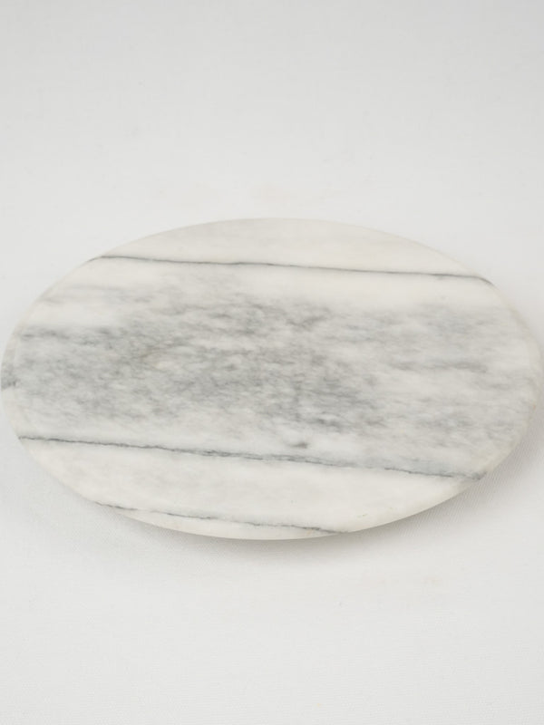 Elegant, vintage rotating marble cheese platter