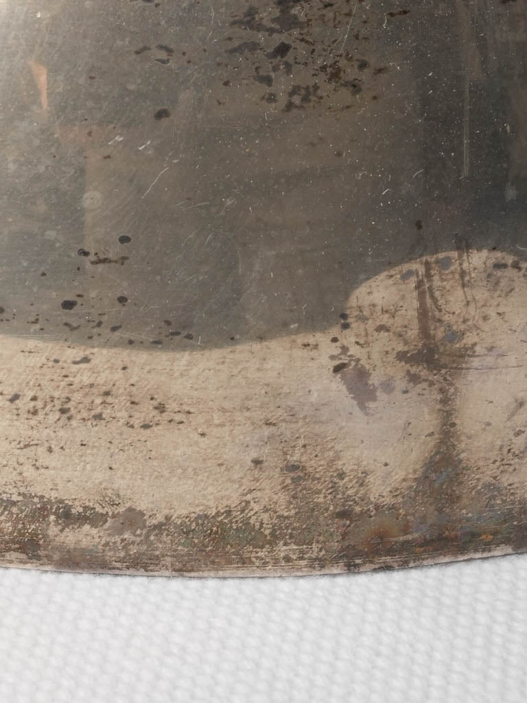 Antique Silver-Plated Cloche and Openwork Basket - 11½"