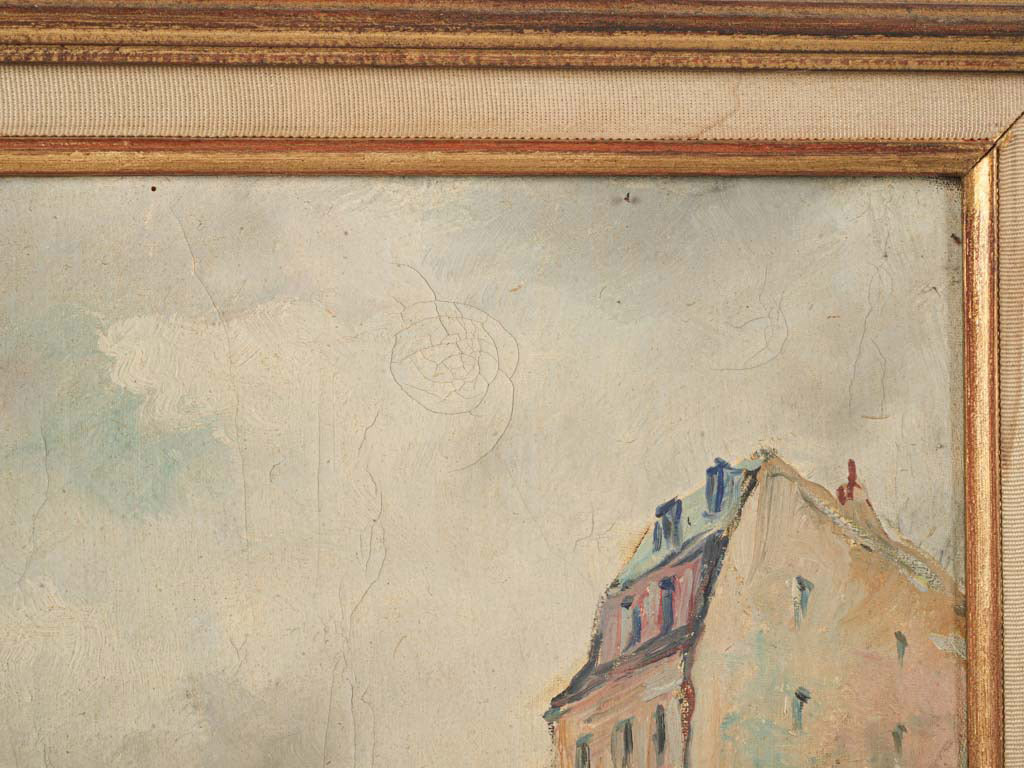 Timeless Paris church tower canvas  