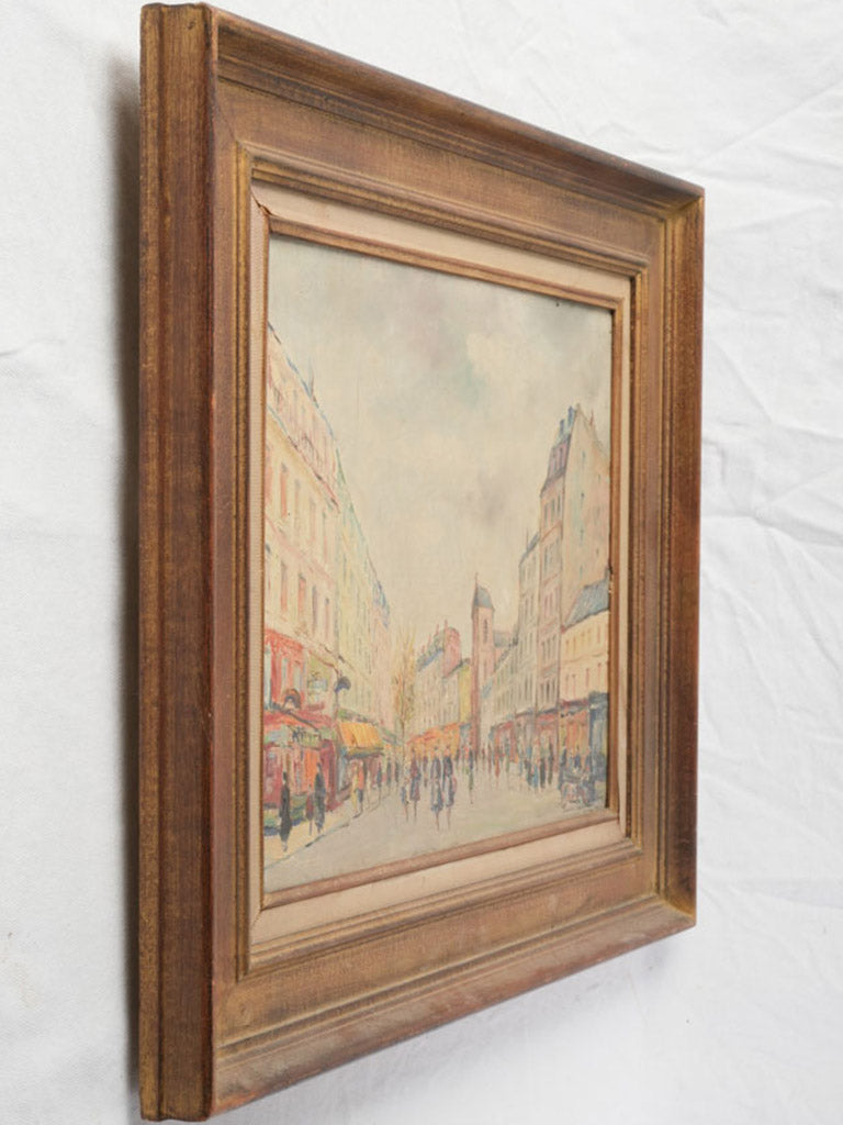 Mid-century French street scene artwork  