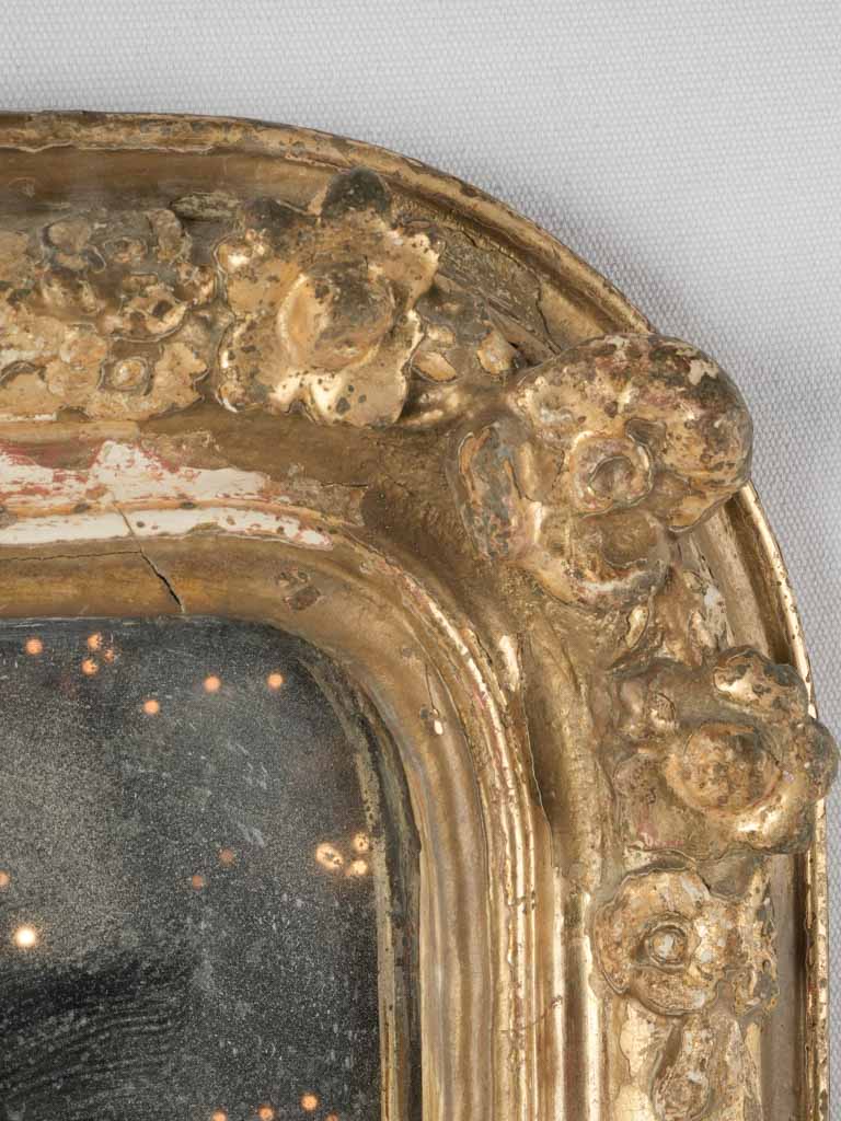 Classic antique French rose mirror