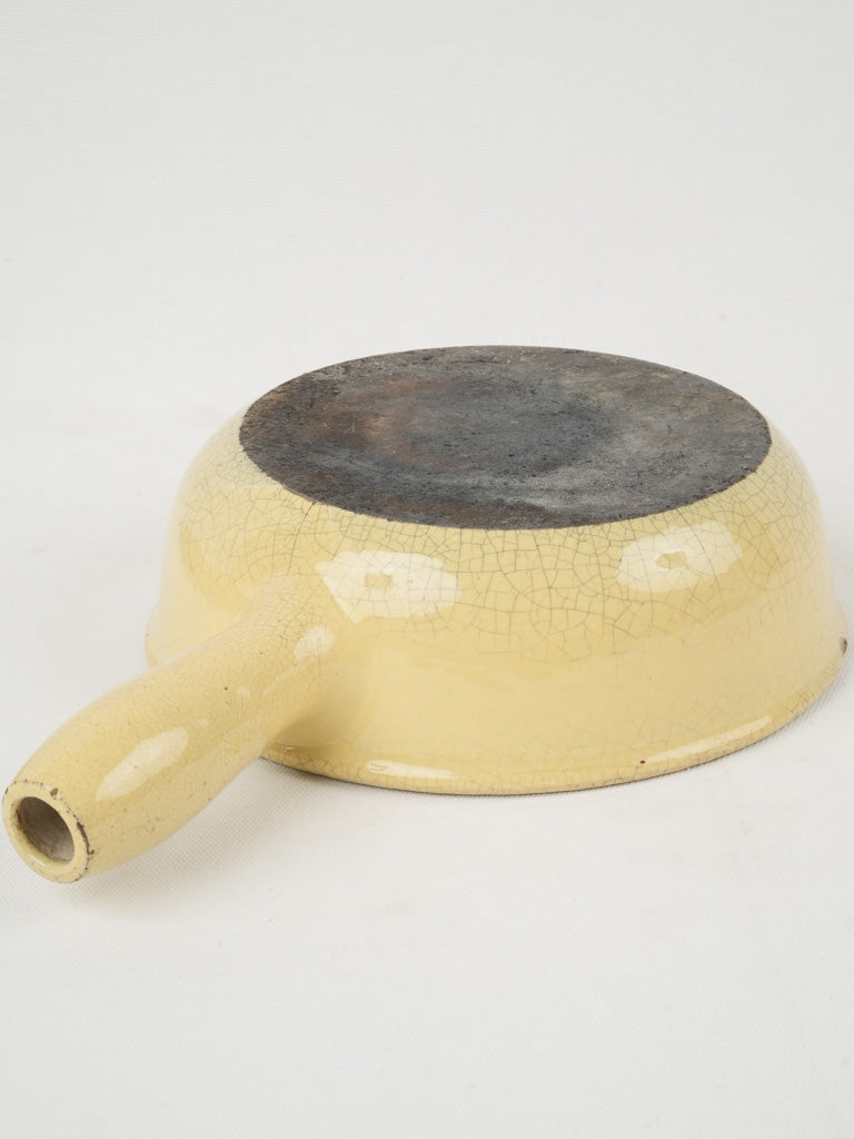 Vintage crackled glaze French earthenware casserole