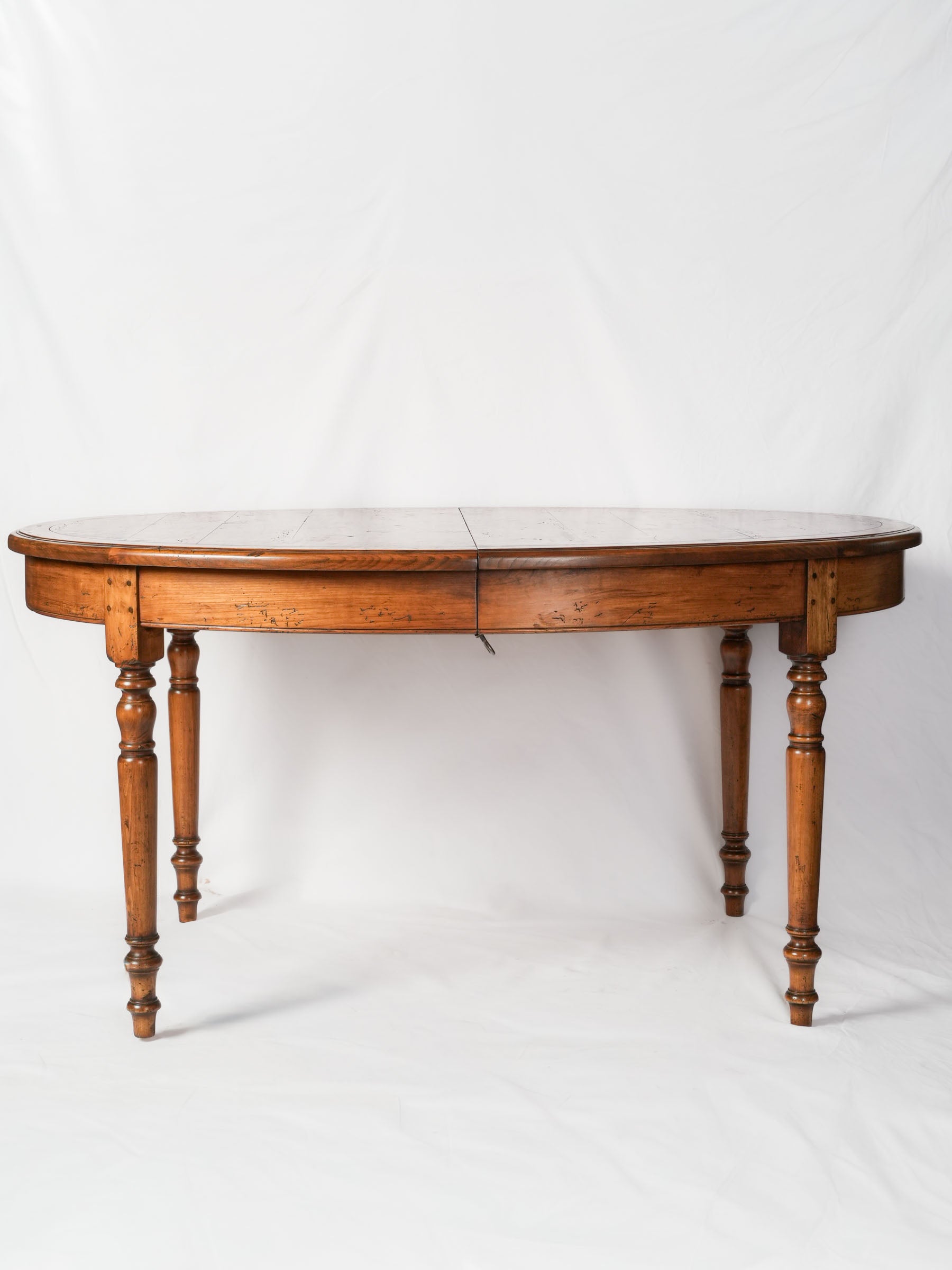 French Cherrywood Extension Dining Table, Second Half of the 20th Century