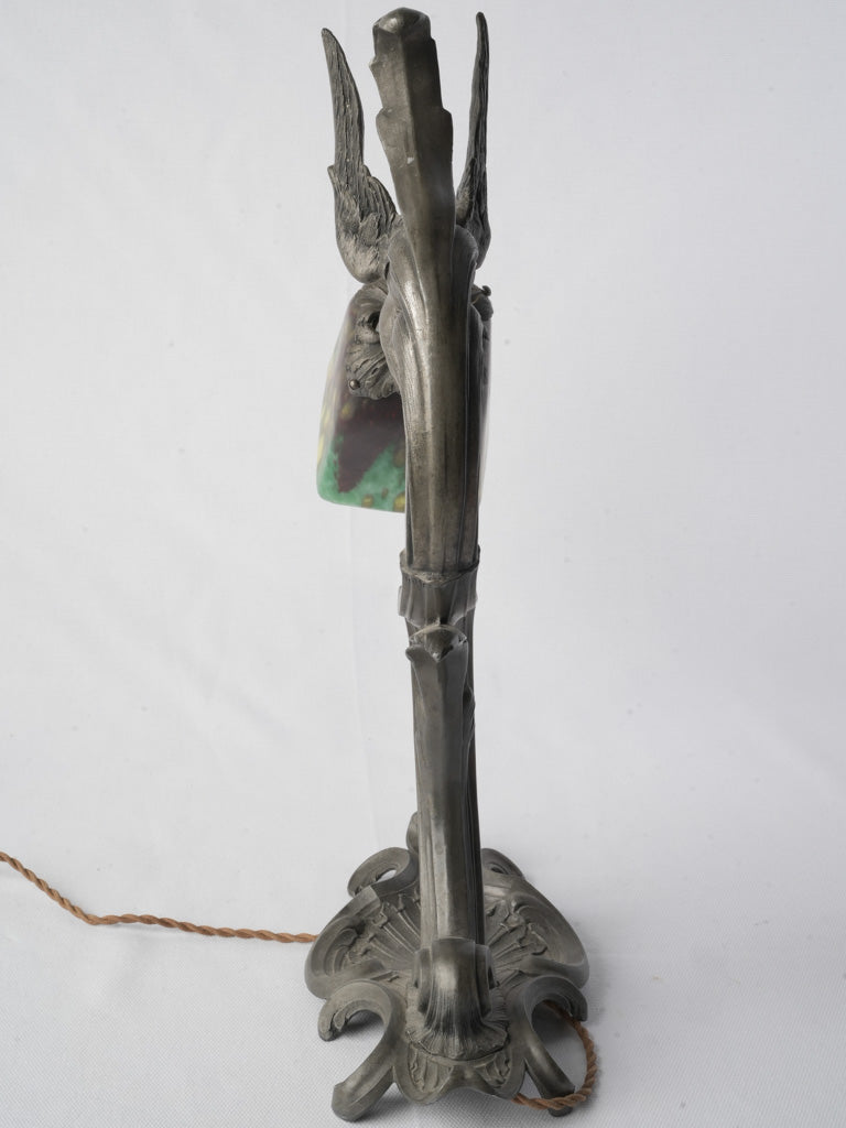 Gothic Revival Chimera Lamp c. 1900  - 17"