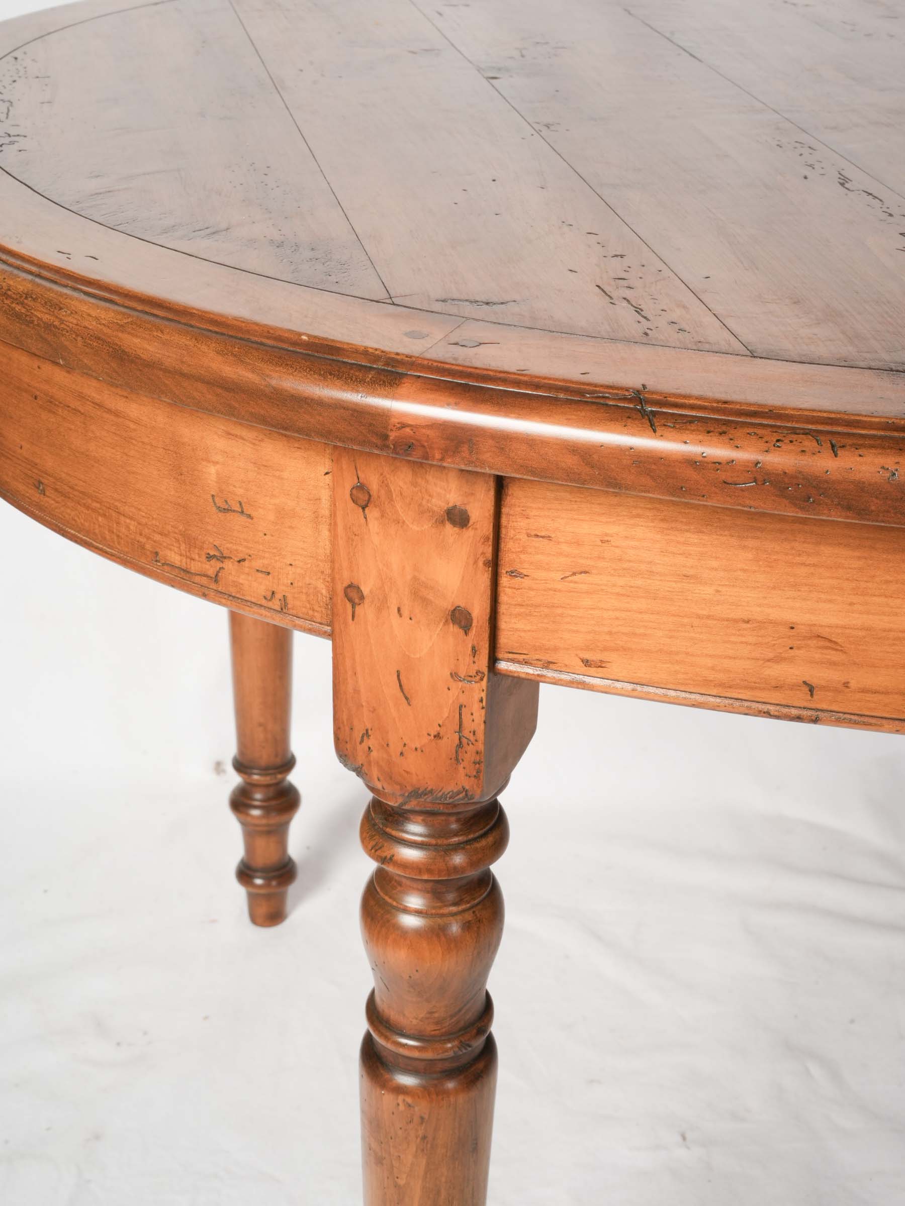 French Cherrywood Extension Dining Table, Second Half of the 20th Century