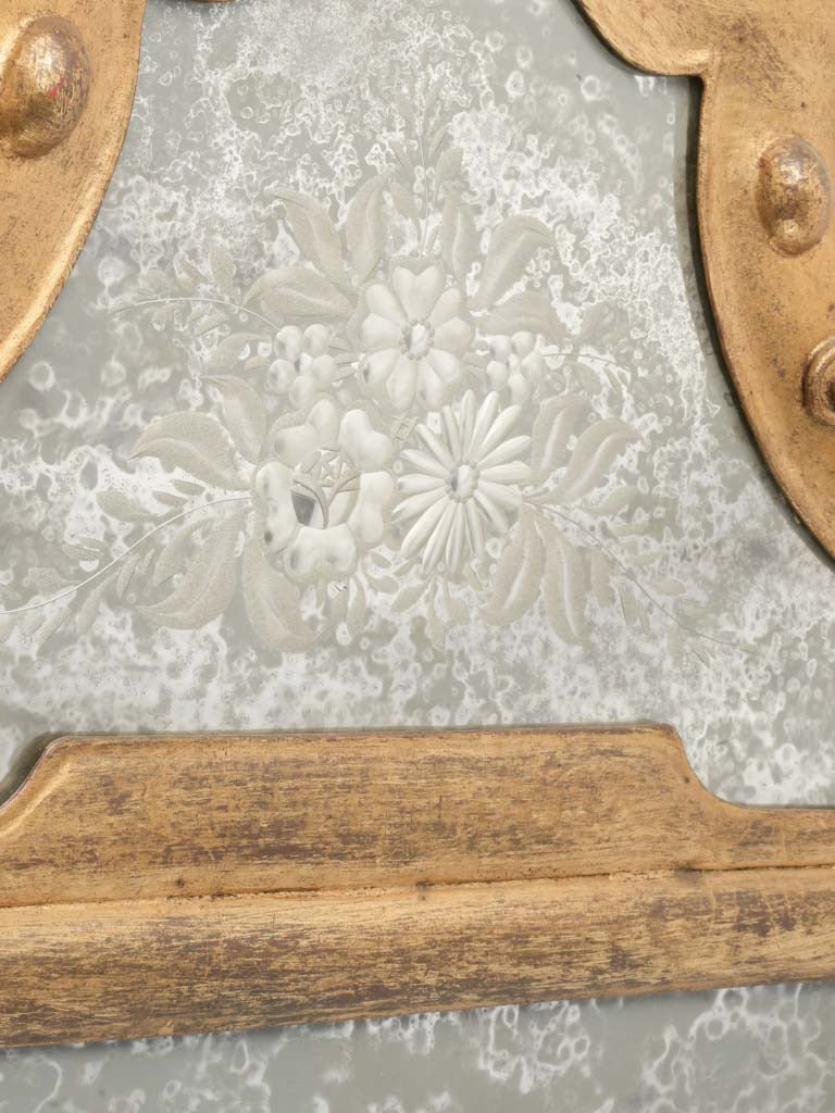 Elegant foxed glass decorative mirror  