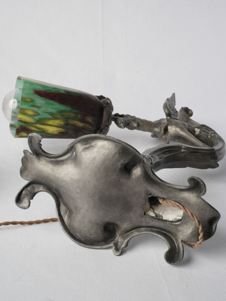 Gothic Revival Chimera Lamp c. 1900  - 17"