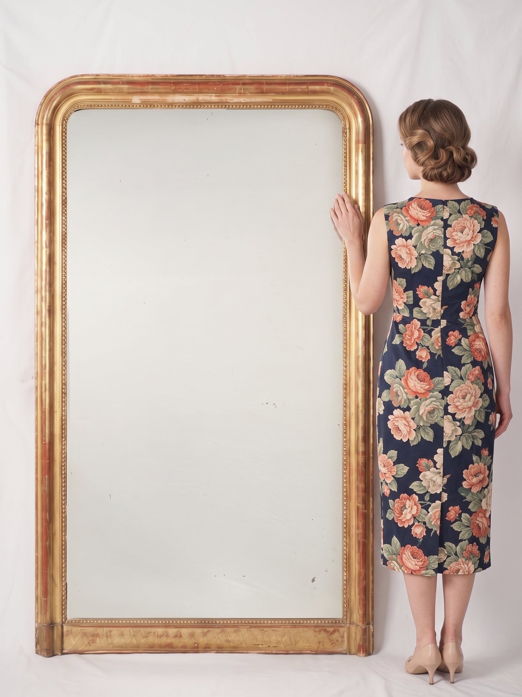 Exceptionally Large French Louis Philippe Giltwood Mirror, 19th Century - 71¼" x 47¾"