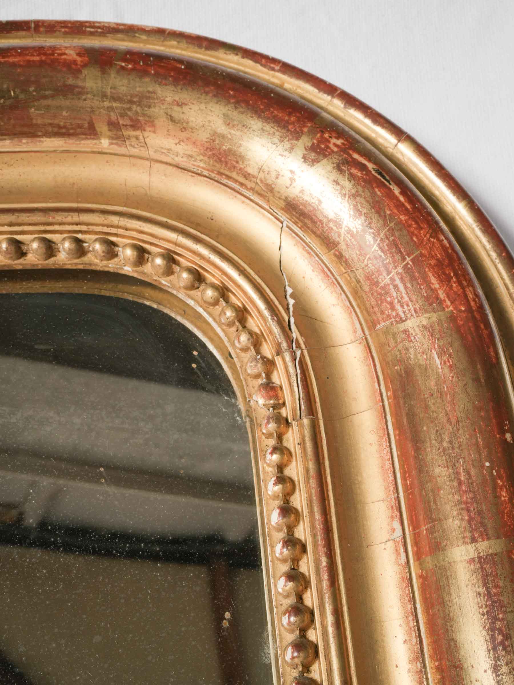 Exceptionally Large French Louis Philippe Giltwood Mirror, 19th Century - 71¼" x 47¾"