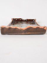 Rectangular ceramic grape / cheese platter 14½" x 6"