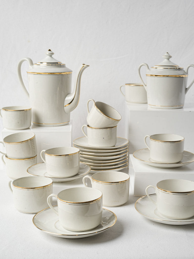 Antique porcelain coffee service