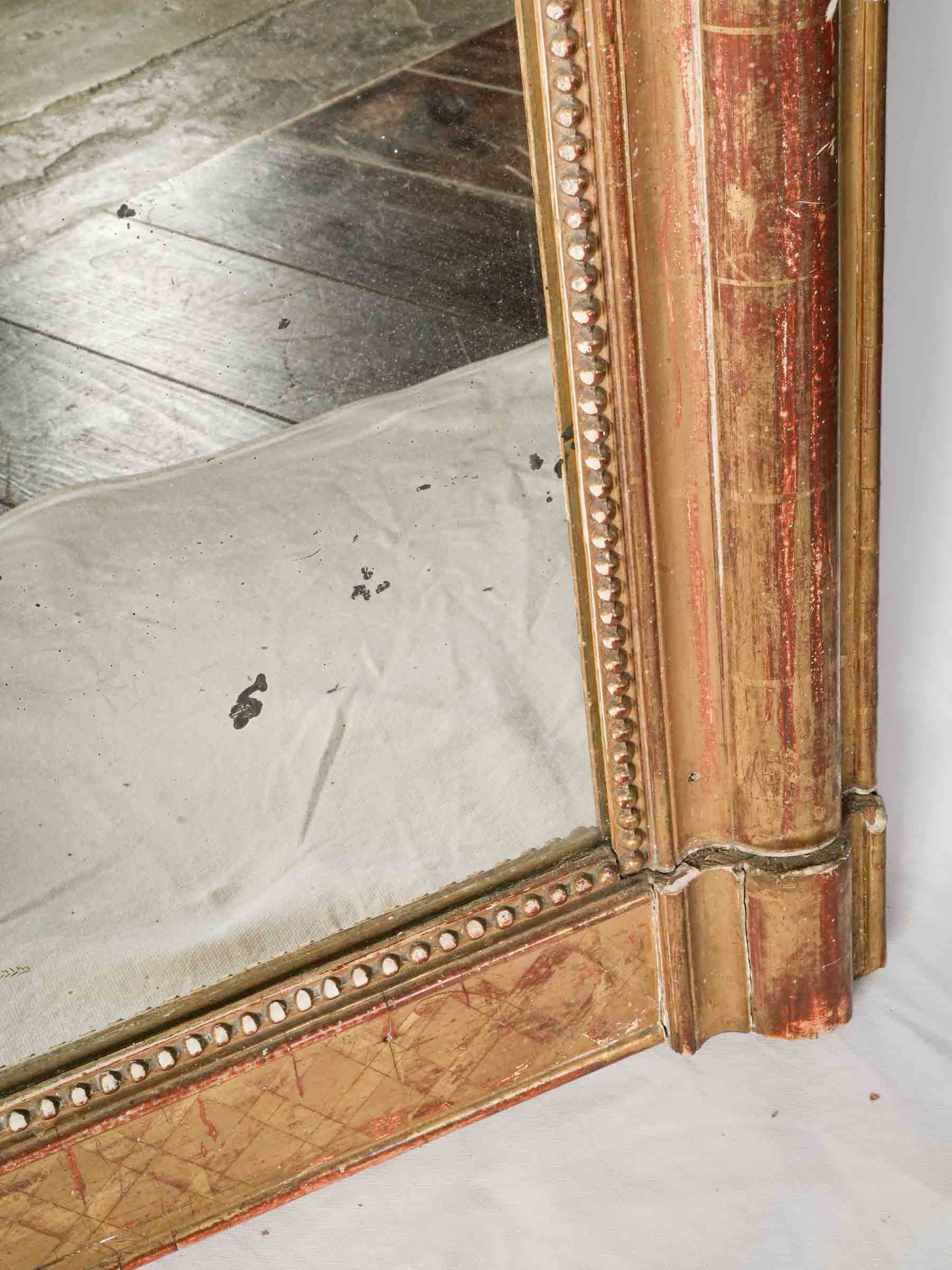 Exceptionally Large French Louis Philippe Giltwood Mirror, 19th Century - 71¼" x 47¾"
