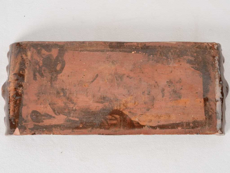 Rectangular ceramic grape / cheese platter 14½" x 6"