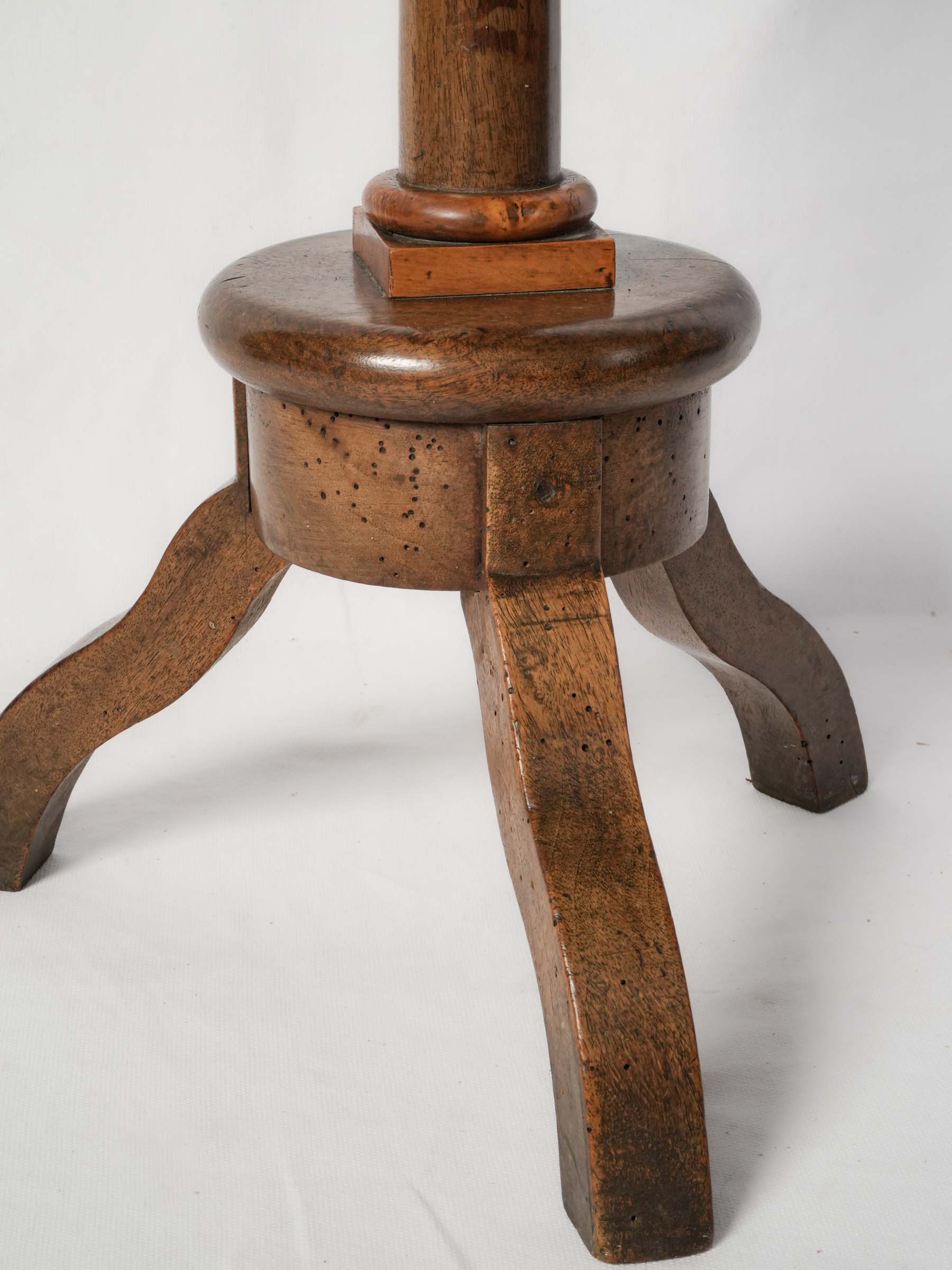 Small French Walnut Tripod Guéridon, 19th Century - 23¾" x 13"