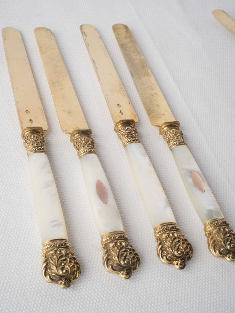 Elegant 19th-century French knives set