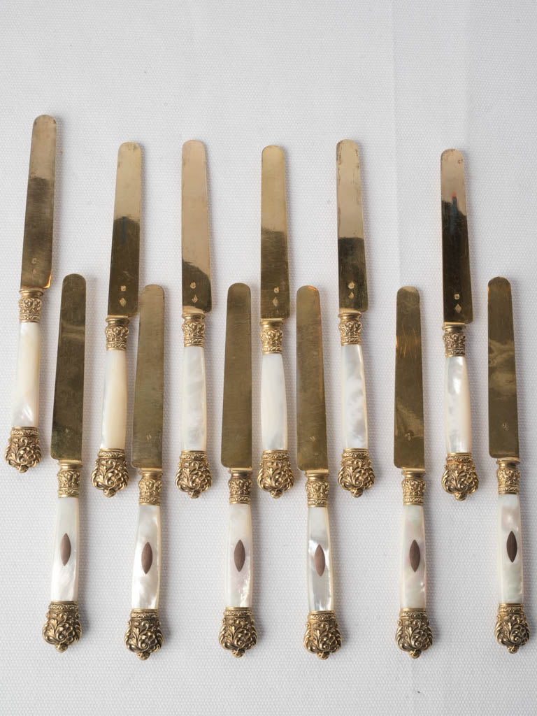 Antique French mother-of-pearl knives