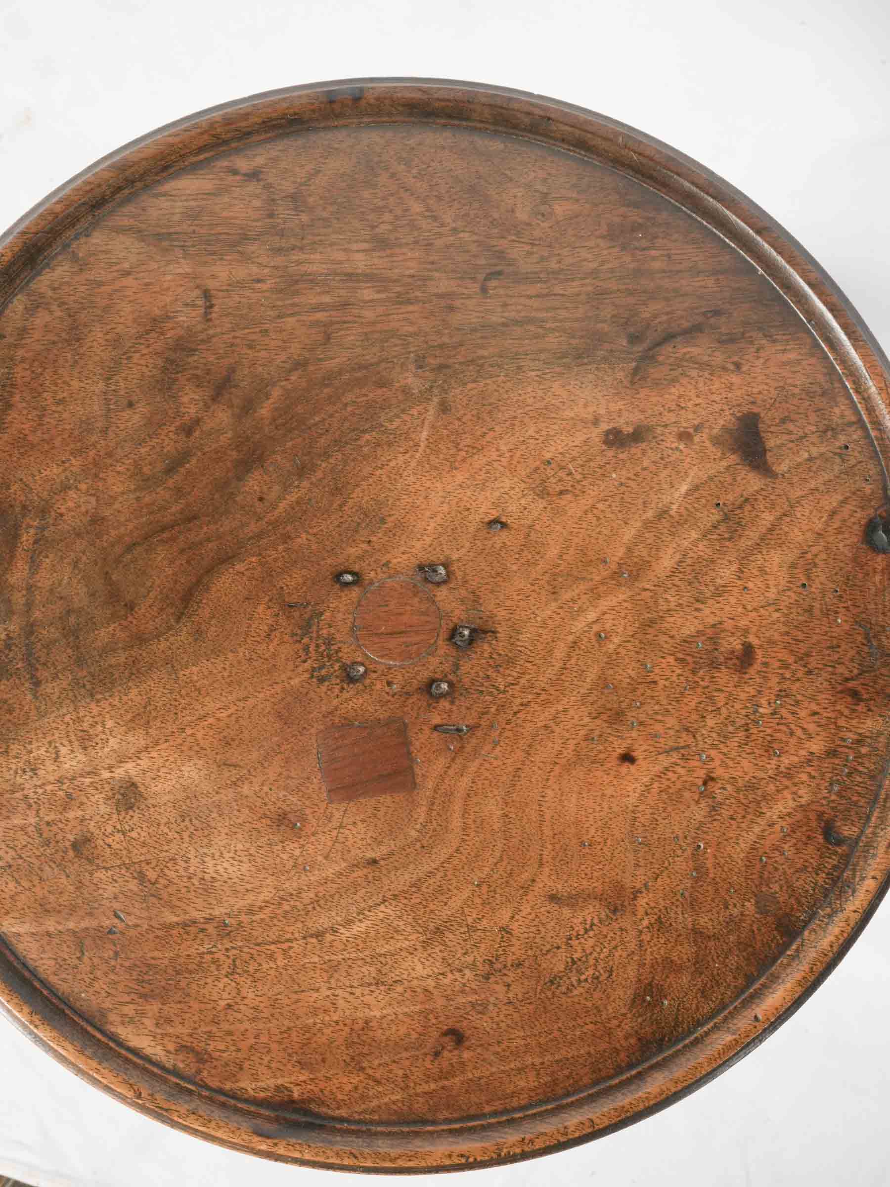 Small French Walnut Tripod Guéridon, 19th Century - 23¾" x 13"