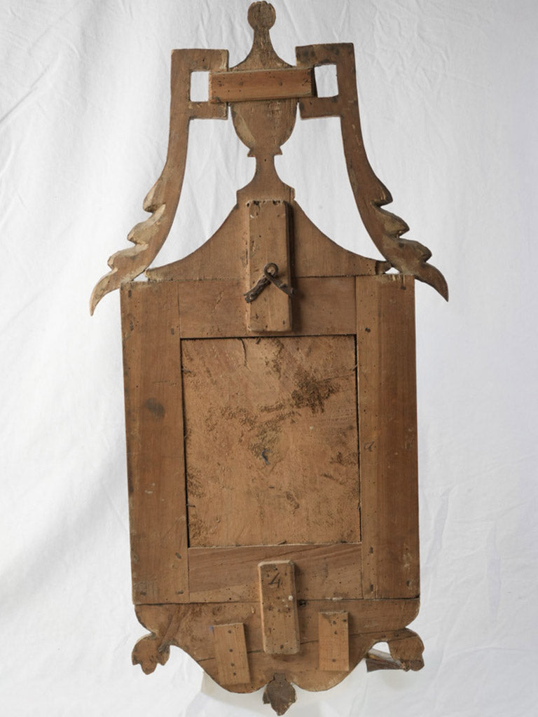 Elegant Pair of Italian 19th Century Reflector Mirrors w/ Beautiful Patina - 36½" x 18½"