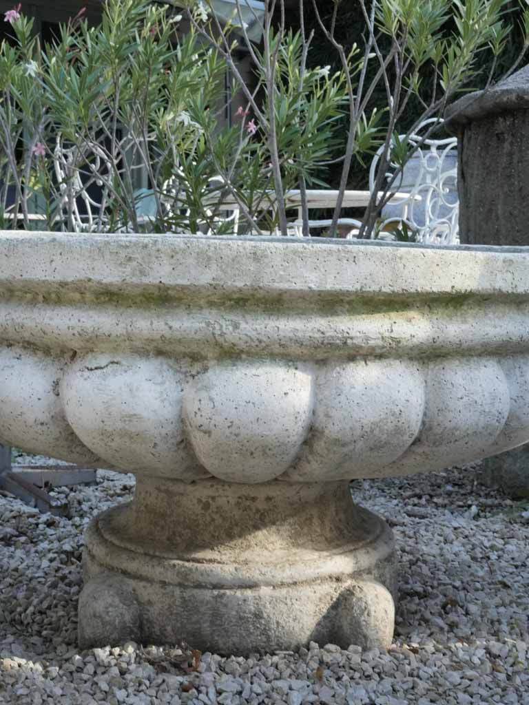 Beautiful weathered garden urns