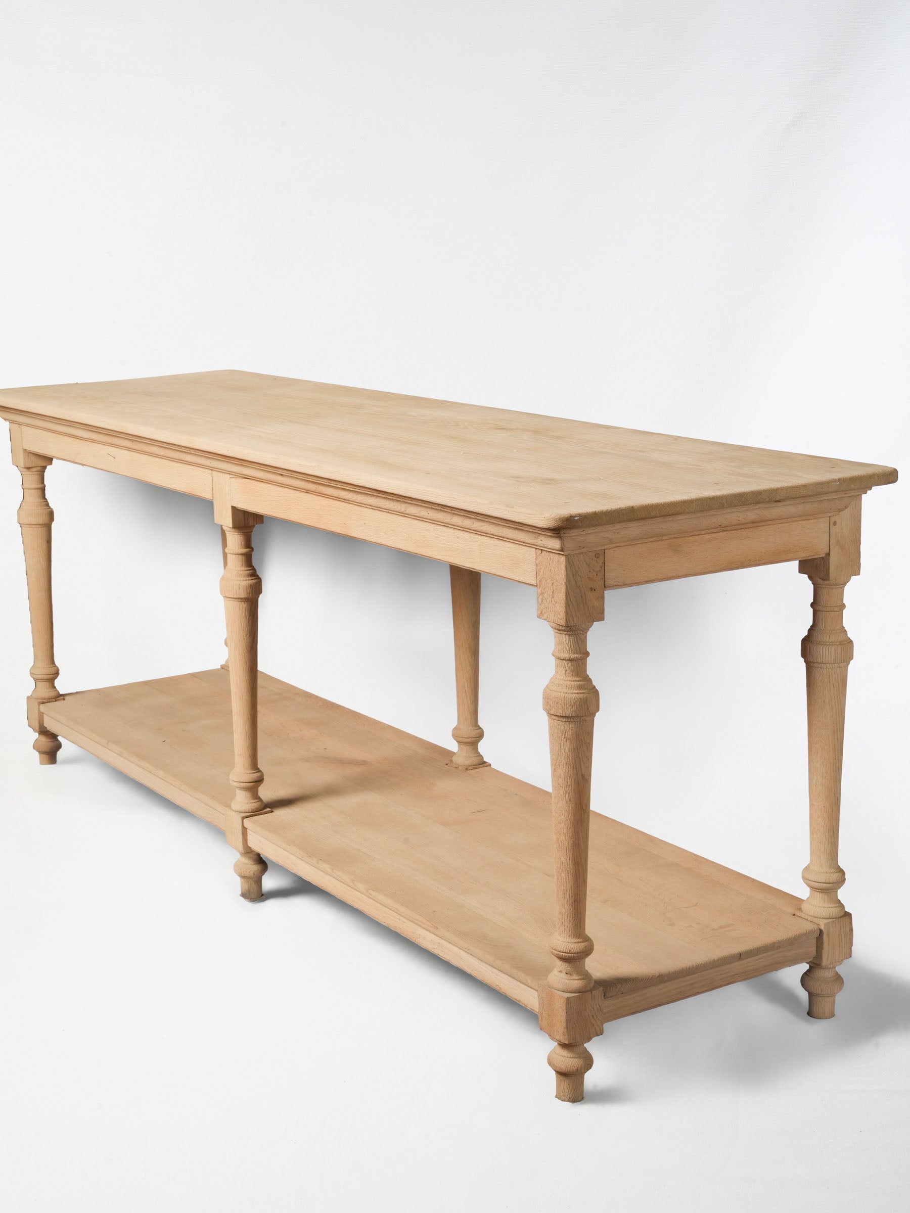 Early 20th-Century French Oak Draper’s Table - 79¼" x 23¾"