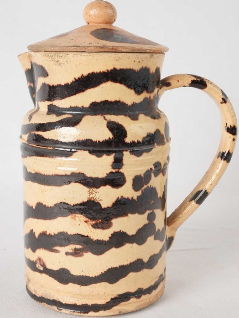 Rare late 19th century coffee pot from Dieulefit 10¼"