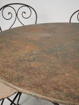 Rustic French outdoor bistro table